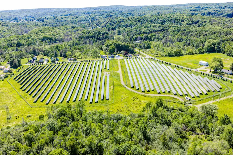 Sprawling Solar Array top view
