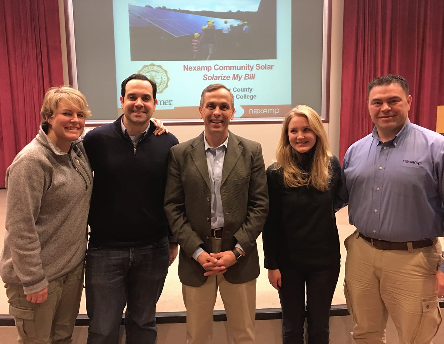 Hosting presentations at Herkimer College